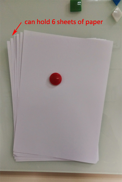 3Cm Circular Glass Whiteboard Magnet Can Hold 6 Sheets Of Paper